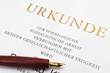 Urkunde