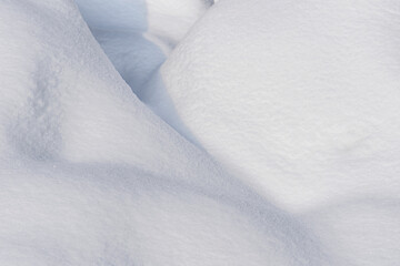 
Background from fluffy snow close-up.