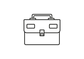 Suitcase icon outline. travel baggage vector icon, Briefcase icons outline 