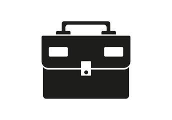 Suitcase icon glyph. Travel baggage vector icon, Briefcase icons glyph