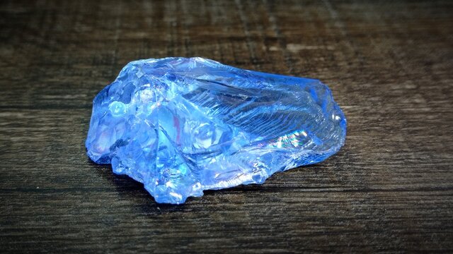 Blue topaz rough stone