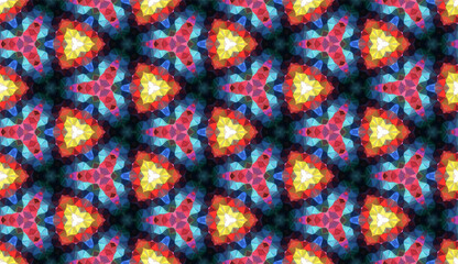 Fototapeta na wymiar Geometric design. Abstract geometric seamless pattern. Seamless patterns. Colorful gradient mosaic background. Mosaic pattern. EPS 10 Vector