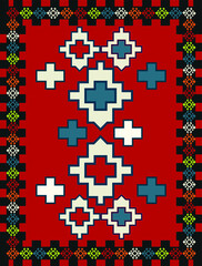 traditional throw rug pattern and carpet design fabric fashion style vintage retro anatolian design