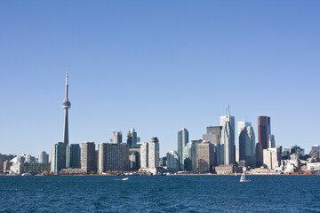 Fototapeta na wymiar Toronto skyline during the day