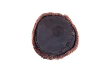 winter gypsy hat on a white background