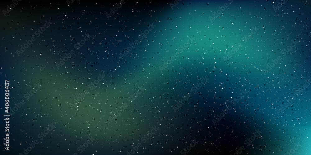 Wall mural a high quality background galaxy illustration with stardust and bright shining stars illuminating th