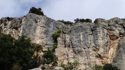 Fototapeta na wymiar rock formation wall