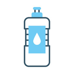 water bottle icon, line style