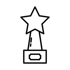 star award icon, line style