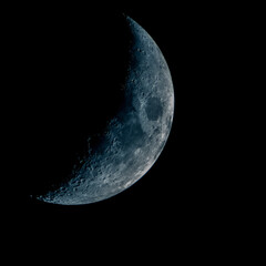 Naklejka premium Blue moon in the sky