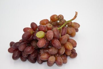 grapes on white background