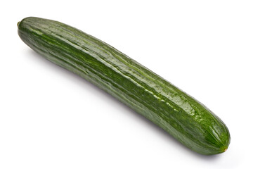 Fresh cucumber, isolated on white background