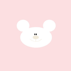 Bruno der freche freundliche B&auml;r in blau pastell