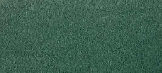 Green leather texture background, close up. 
