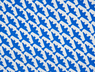 luftpost airmail vintage retro alt old design muster pattern innen inside innenseite papier paper briefumschlag envelope flugzeuge plane weiss white blau blue 