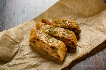 Pizza stromboli - tasty take-away sandwiches