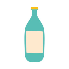 bottle hand drawn icon, colorful design