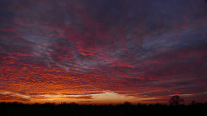 sunset in the clouds