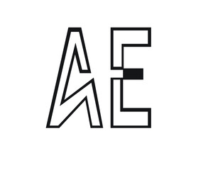 a and e creative logo designs and logo letters and initials 