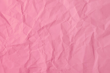 Pink crumpled paper