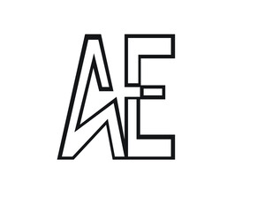 a and e creative logo designs and logo letters and initials 