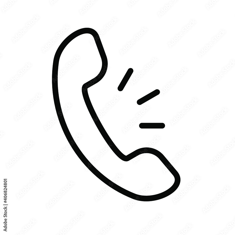 Poster phone icon vector. call icon for web and mobile app. handset vector