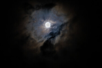 Obraz na płótnie Canvas Night and the Moon 