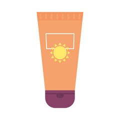 sunblock bottle icon, colorful design