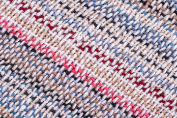 Abstract colorful fabric background and texture space for design. Silk cloth with a sweet color.