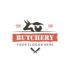 label of farm animals cow, chicken and sheep isolated on white background