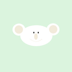 Moritz der flauschige Koalabär pastell grün