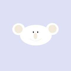 Moritz der flauschige Koalabär pastell lila