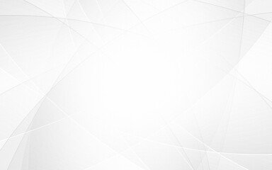 Obraz premium Abstract geometric white and gray curve line gradient texture background. with space for concept design Technology and modern.