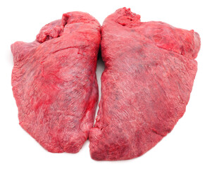 Raw pork lungs.