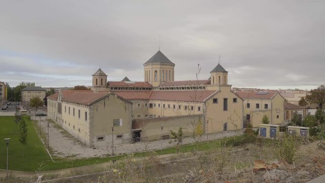 General shot of Segovia jail with slider movement