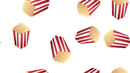 Popcorn icon seamless pattern background. Business concept vector illustration. Popcorn symbol pattern