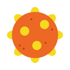 icon of hepatorvirus, colorful design