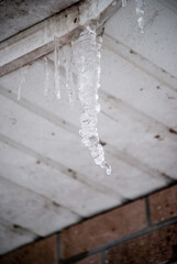 icicles dripping from roof