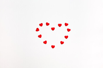 heart of hearts on white background
