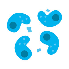 hamemophilus bacteria icon, colorful design