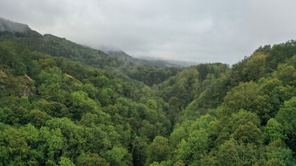 Fototapeta na wymiar gorges du pas de la Cère dans le Cantal