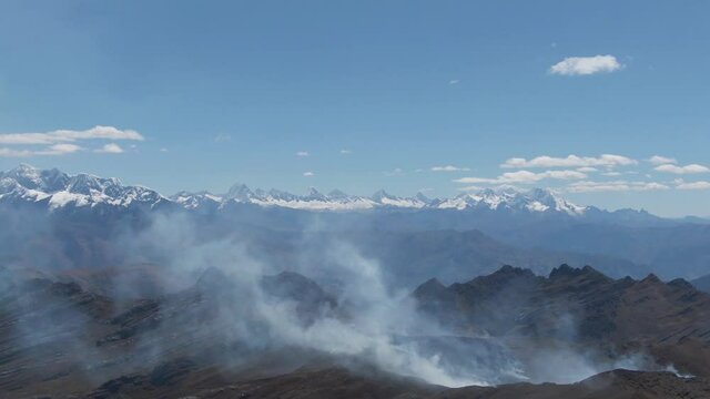 Queimada nos Andes