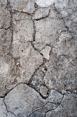 Texture old concrete wall cracks, grunge surface, vintage background, blank retro template for ad banner design, rough material.