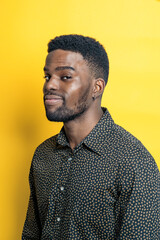 Obraz premium Happy Young Black Man Laughing