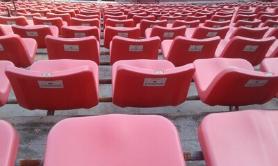 Naklejka premium red seats in a stadium