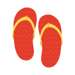 beach sandals icon, colorful design