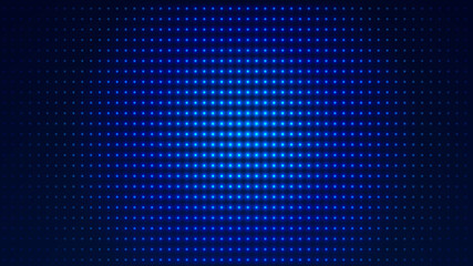 Dot  white blue pattern screen led light gradient texture background. Abstract  technology big data digital background. 3d rendering.