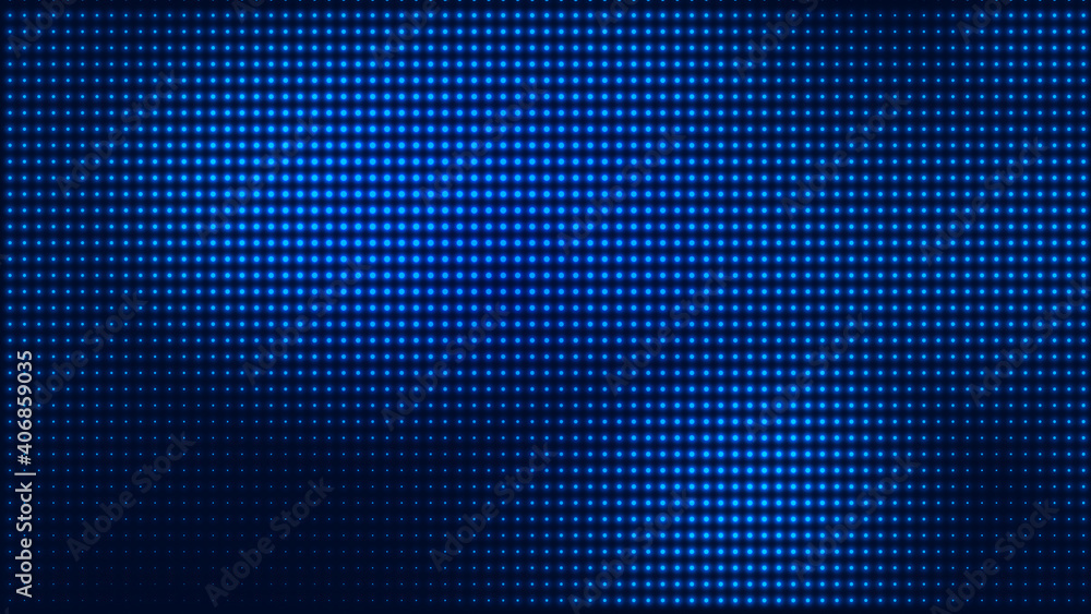 Poster dot blue pattern screen led light gradient texture background. abstract technology big data digital 