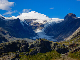 The Grossglockner glacier in its full glory taken from the lake at the bottom