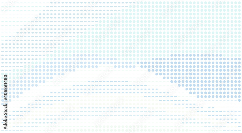 Poster minimal dotted background with light bluish unsaturated dots